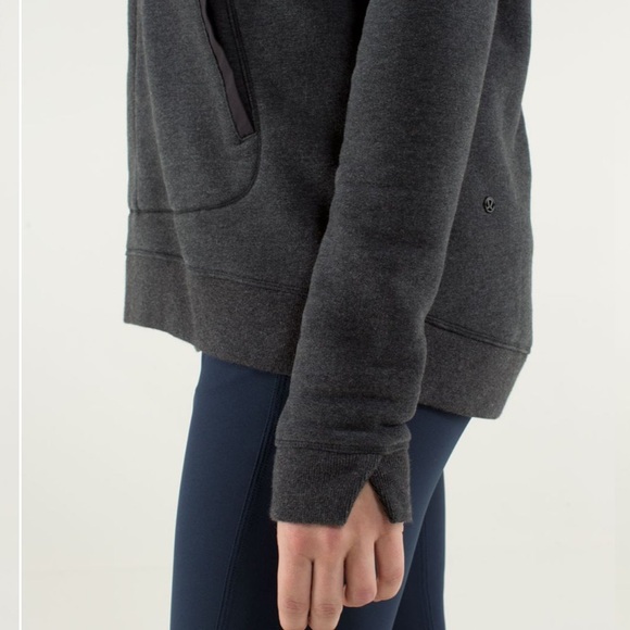 Lululemon Avenue Pullover Heathered Black / Black - Picture 3 of 5